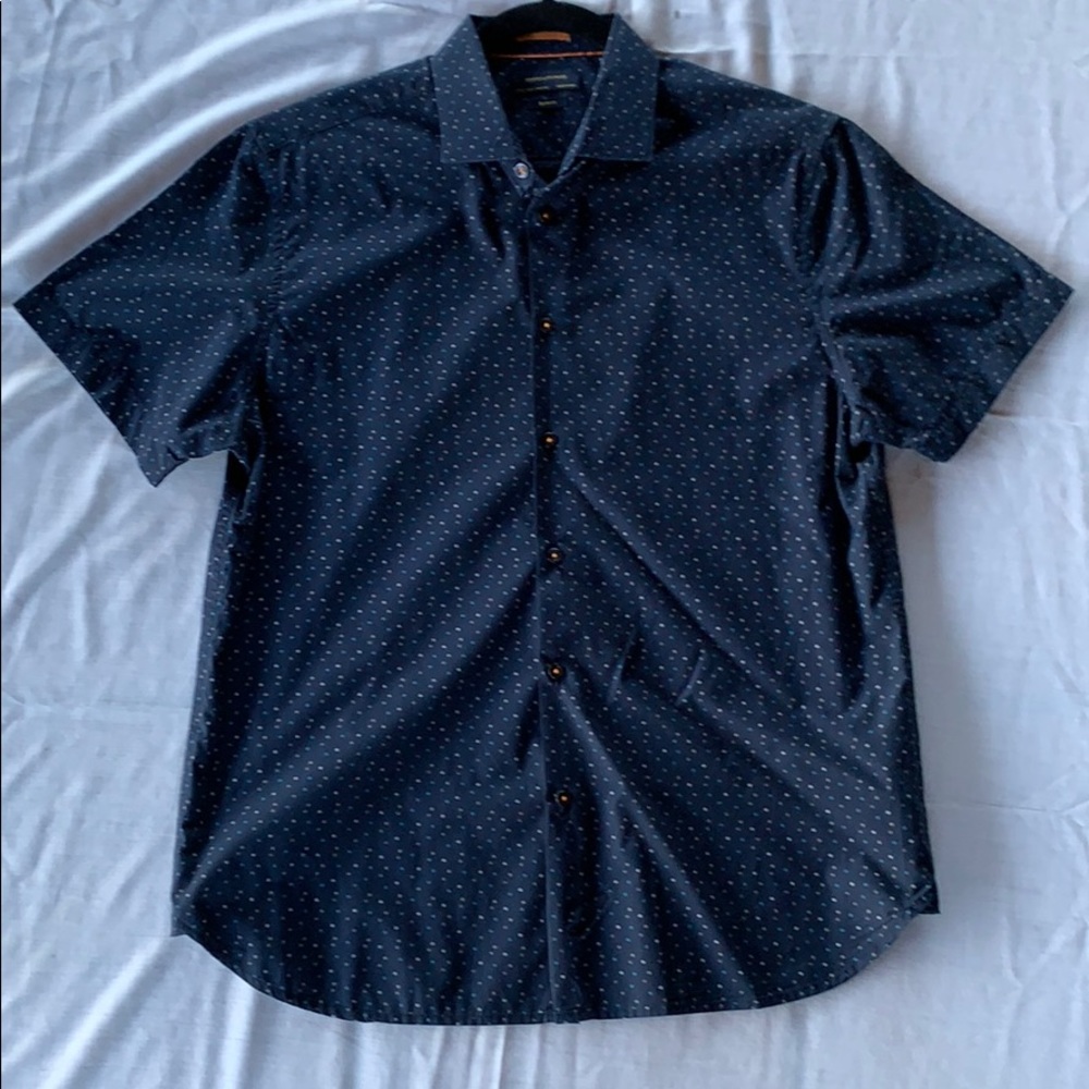 Denim & Flower Navy Dot SS Shirt
